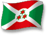 Flag of burundi flickering gradation shadow image