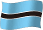 Flag of Botswana flickering gradation image