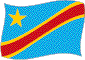 Flag of Democratic Republic of Congo flickering image