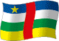 Flag of Central African Republic flickering gradation image