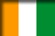 Flag of Cote d'Ivoire drop shadow image