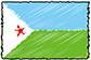 Flag of Djibouti handwritten image