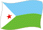 Flag of Djibouti flickering image