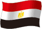 Flag of Egypt flickering gradation image