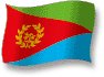 Flag of Eritrea flickering gradation shadow image