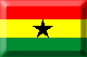 Flag of Ghana emboss image