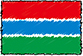 Flag of Gambia handwritten image