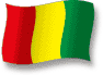 Flag of Guinea flickering gradation shadow image