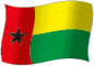Flag of Guinea-bissau flickering gradation image