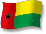 Flag of Guinea-bissau flickering gradation shadow image