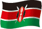 Flag of Kenya flickering gradation image