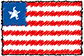 Flag of Liberia handwritten image
