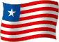 Flag of Liberia flickering gradation image