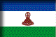 Flag of Kingdom of Lesotho drop shadow image