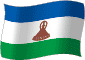 Flag of Kingdom of Lesotho flickering gradation image