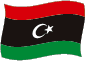 Flag of Libya flickering image