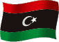 Flag of Libya flickering gradation image