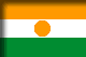 Flag of Niger drop shadow image