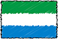 Flag of Sierra Leone handwritten image