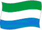 Flag of Sierra Leone flickering image