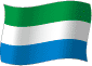 Flag of Sierra Leone flickering gradation image