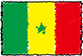 Flag of Senegal handwritten image
