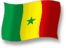 Flag of Senegal flickering gradation shadow image