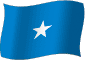 Flag of Somalia flickering gradation image