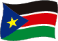 Flag of South Sudan flickering image