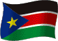Flag of South Sudan flickering gradation image