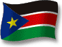 Flag of South Sudan flickering gradation shadow image