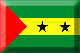 Flag of Sao Tome and Principe emboss image