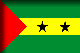 Flag of Sao Tome and Principe drop shadow image