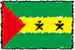 Flag of Sao Tome and Principe handwritten image