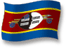 Flag of Eswatini flickering gradation shadow image