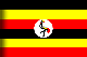Flag of Uganda drop shadow image