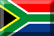 Flag of South Africa emboss image