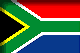 Flag of South Africa drop shadow image