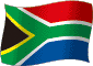 Flag of South Africa flickering gradation image