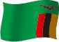 Flag of Zambia flickering gradation image