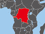 Den Demokratiske Republik Congos beliggenhed