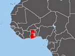 Location of Ghana