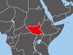 Location of South Sudan