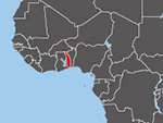 Location of Togo