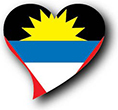 Flag af Antigua og Barbuda billede [Heart2]
