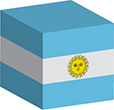 Billede af Argentinas flag [Cube]