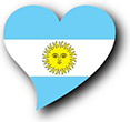 Flag of Argentina image [Heart2]