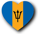 Flag af Barbados billede [Heart1]