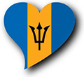 Flag af Barbados billede [Heart2]