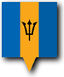 Flag af Barbados billede [Pin]